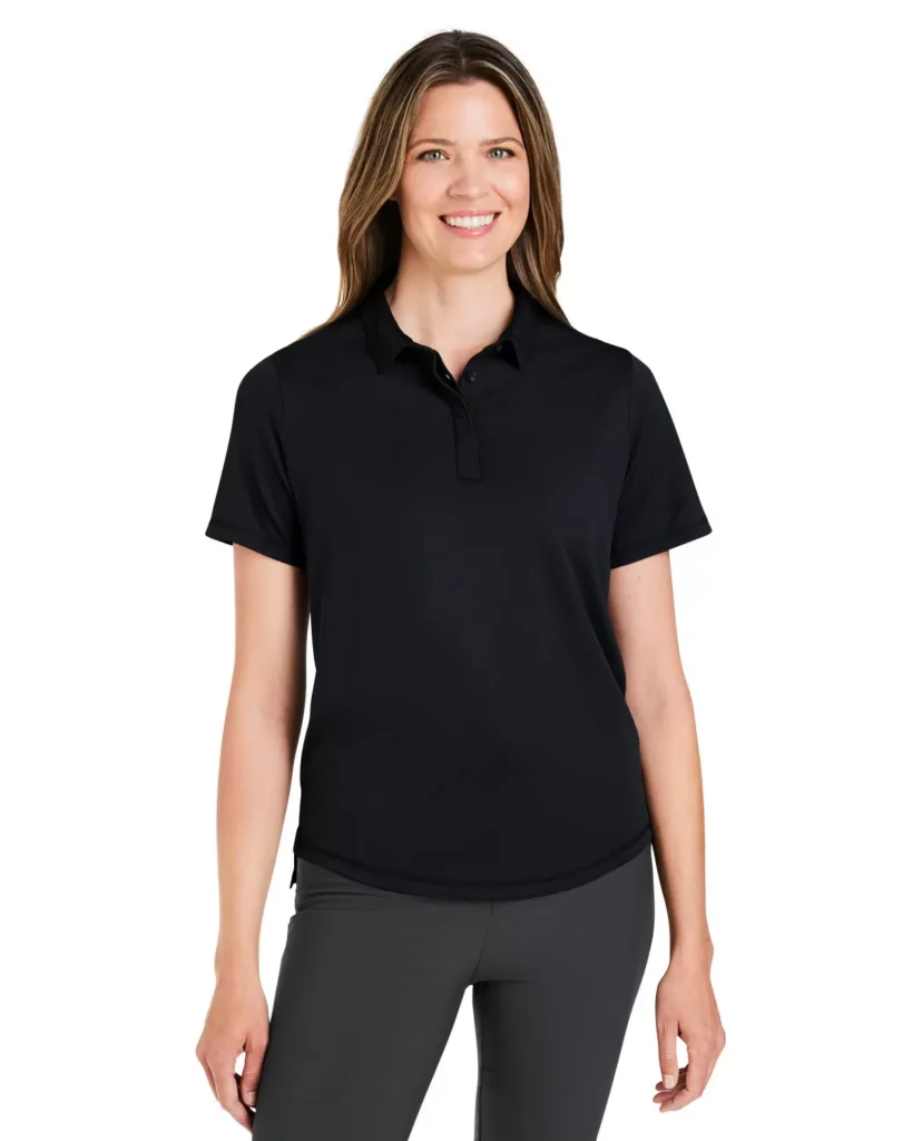 North End NE110W Women's Revive Coolcore Polo in Black
