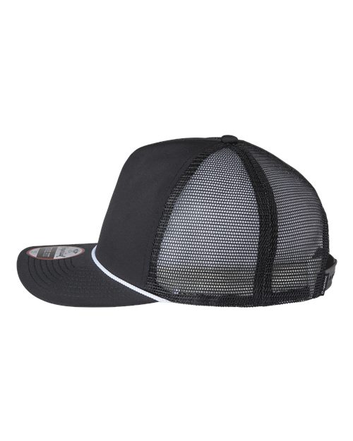 Imperial 5055 The Rabble Rouser Cap in Black/ Black/ White