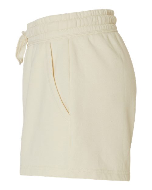 Independent Trading Co. PRM20SRT Women's Lightweight California Wave Wash Fleece Shorts in Bone