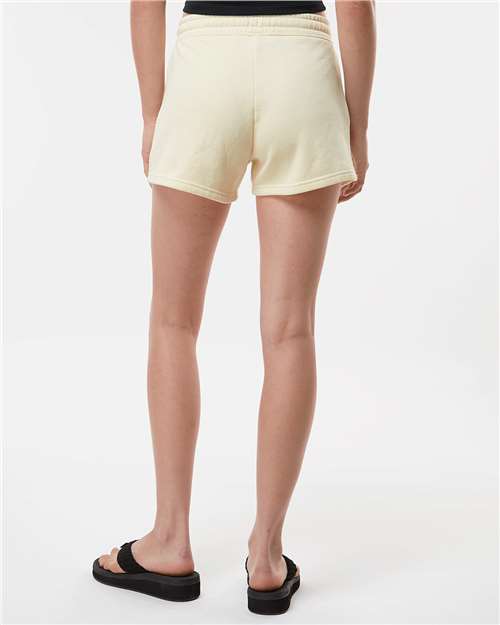 Independent Trading Co. PRM20SRT Women's Lightweight California Wave Wash Fleece Shorts in Bone