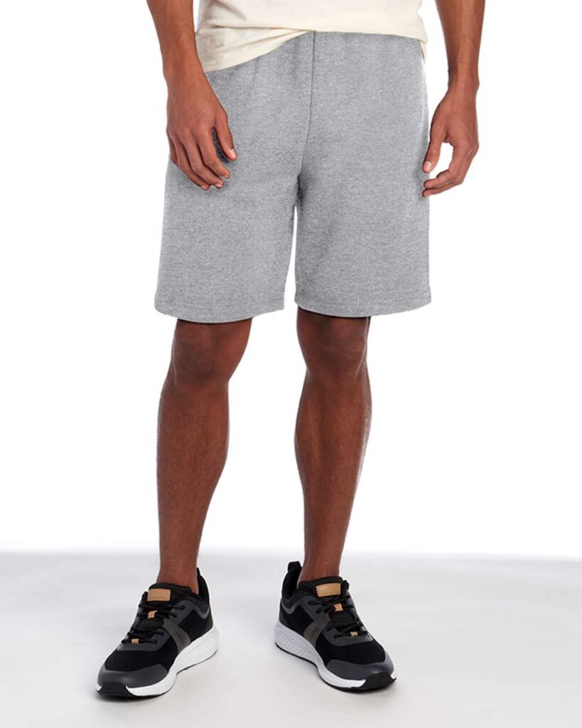 JERZEES 978MPR Unisex Nublend Fleece Shorts in Athletic Heather