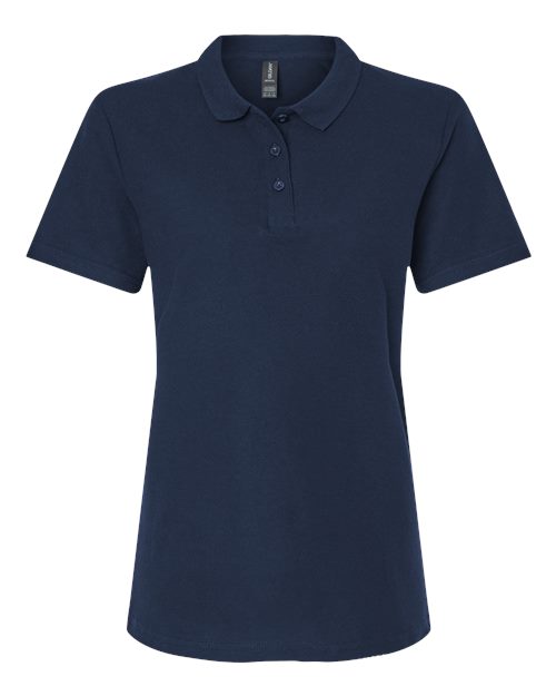 Gildan 64800L Women's Softstyle Pique Polo in Navy