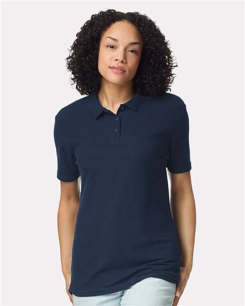 Gildan 64800L Women's Softstyle Pique Polo in Navy