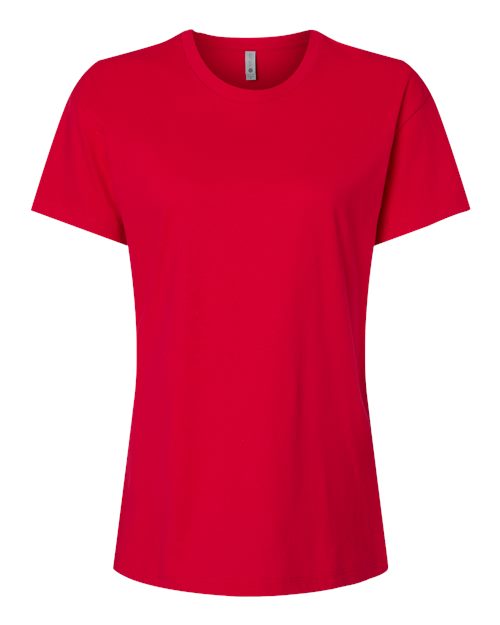 Next Level 3910 Women's Cotton Relaxed Tee in Red