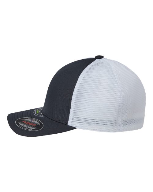 Flexfit 5511UP Unipanel Trucker Cap in Black/ White