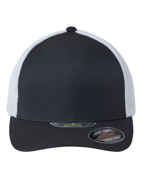 Flexfit 5511UP Unipanel Trucker Cap in Black/ White