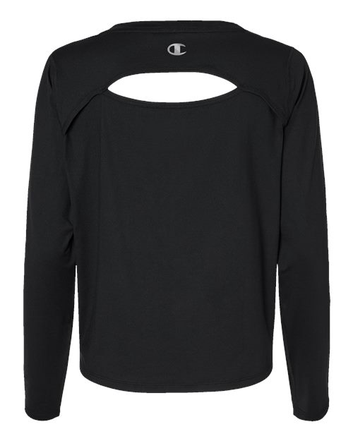 Champion CHP140 Women's Sport Soft Touch Long Sleeve T-Shirt in Black