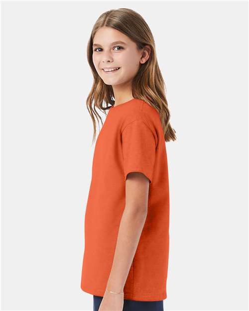 Hanes 5480 Youth Essential-T T-Shirt in Texas Orange