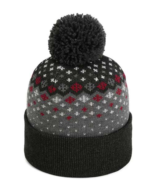 Imperial 6017 The Baniff Cuffed Beanie in Black Heather