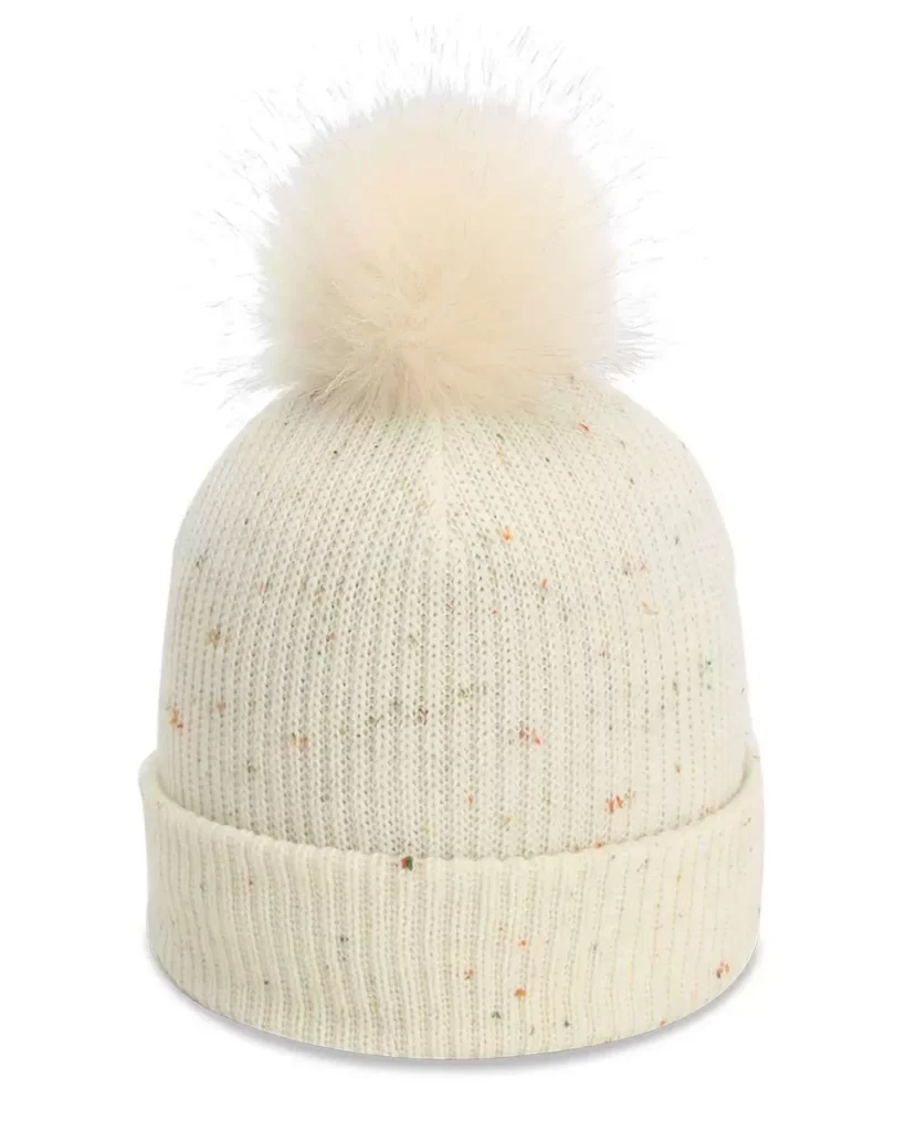 Imperial 6014 The Montage Pom Cuffed Beanie in Putty