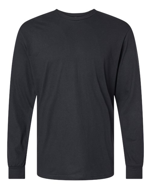 Gildan 64440CVC Unisex Softstyle CVC Long Sleeve T-Shirt in Pitch Black