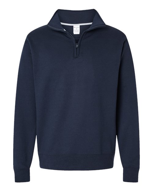 Champion S450 Unisex Powerblend Quarter-Zip Pullover in Navy