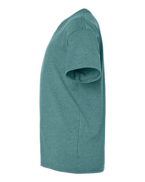 Hanes 498Y Youth Perfect-T T-Shirt in Cactus Heather