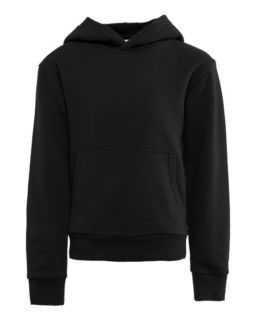 Next Level 9113 Youth Santa Barbara Fleece Hoodie Sweatshirt in Black