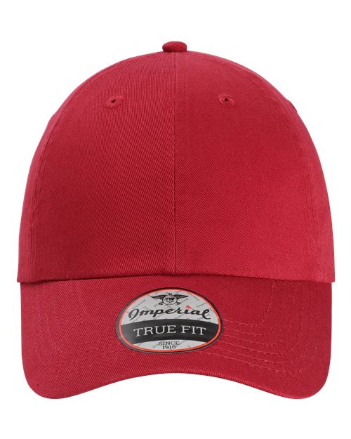 Imperial X210B The Original Buckle Dad Hat in Cardinal Red