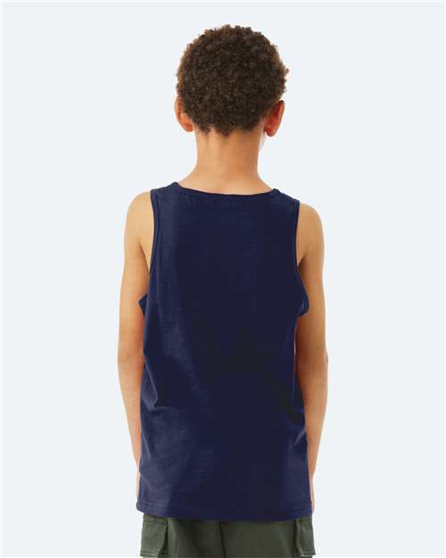 BELLA + CANVAS 3480Y Youth Jersey Tank in Navy