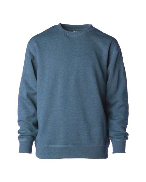 Independent Trading Co. PRM15YSBC Youth Lightweight Special Blend Crewneck Sweatshirt in Storm Blue Heather