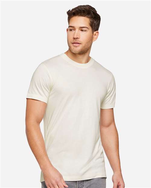 LAT 6904 Unisex Bamboo Tee in Eggshell
