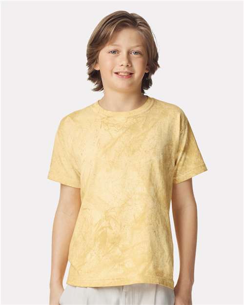 Comfort Colors 1745Y Youth Colorblast Heavyweight T-Shirt in Citrine