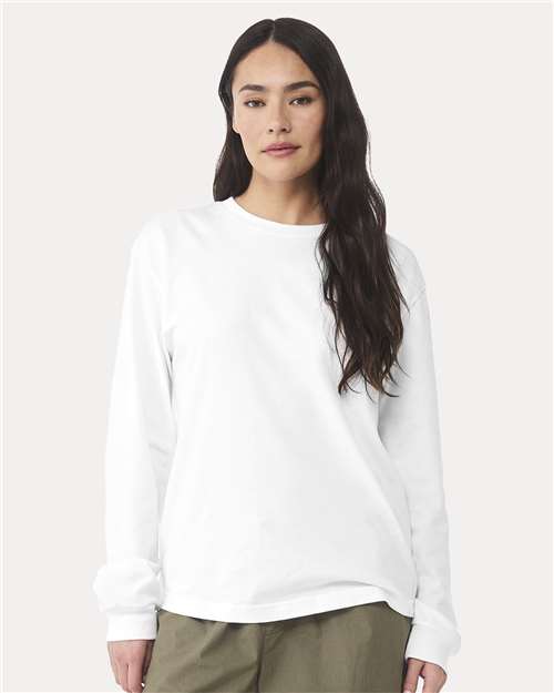 BELLA + CANVAS 3511 6 oz. Heavyweight Long Sleeve Tee in White