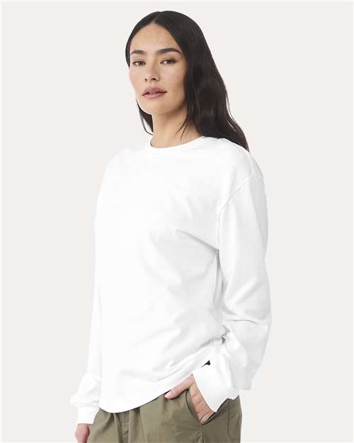 BELLA + CANVAS 3511 6 oz. Heavyweight Long Sleeve Tee in White