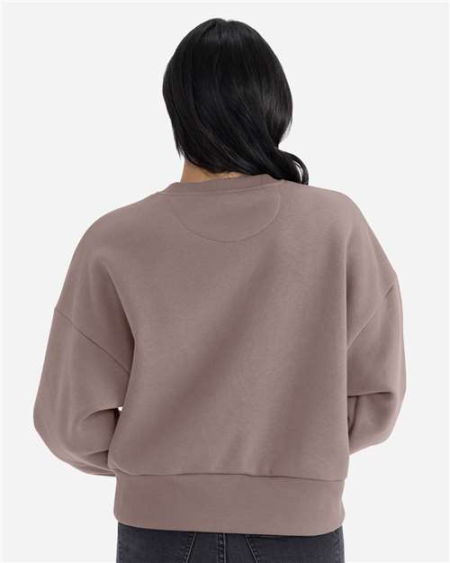 Next Level 9087 Women's Heavyweight Crewneck Sweatshirt in Shiitake