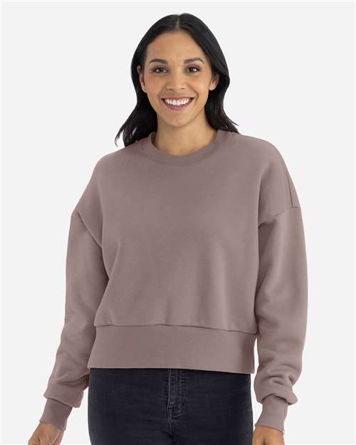 Next Level 9087 Women's Heavyweight Crewneck Sweatshirt in Shiitake