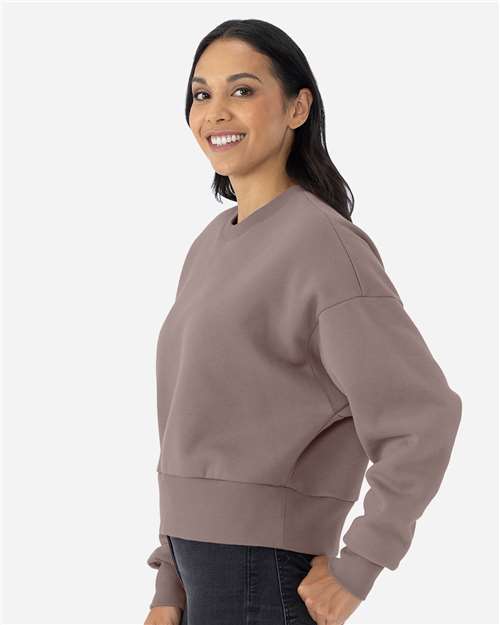 Next Level 9087 Women's Heavyweight Crewneck Sweatshirt in Shiitake