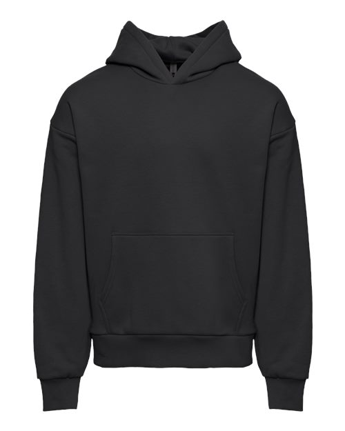 Next Level 9307 Unisex Heavyweight Fleece Hoodie Sweatshirt in Graphite Black