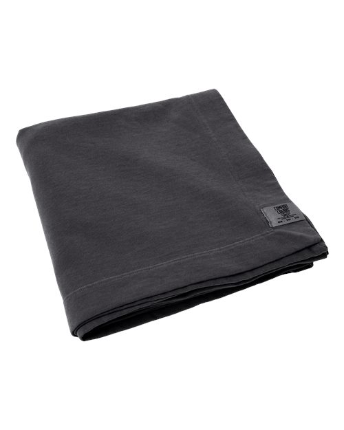 Comfort Colors 15BT Garment-Dyed Fleece Dorm Blanket in Pepper