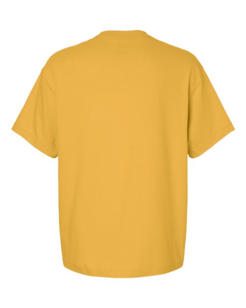Hanes 5180R Unisex Beefy-T Retro Street T-Shirt in Royal Gold