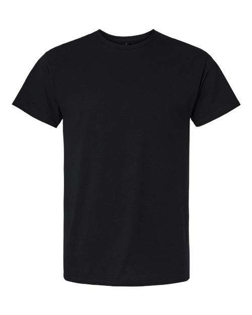 Gildan 3000 Unisex Light Cotton T-Shirt in Black