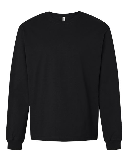 BELLA + CANVAS 4651 Unisex 7.5 oz Heavyweight Long Sleeve Tee in Black