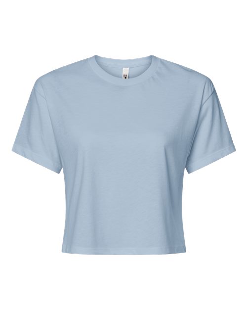 Next Level 1580 Women's Ideal Crop Top in Stonewash Denim