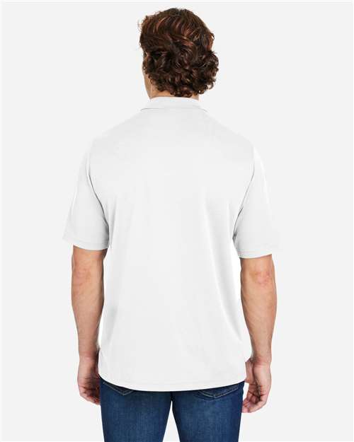 CORE365 CE104 Men's Market Snag Protect Mesh Polo in White