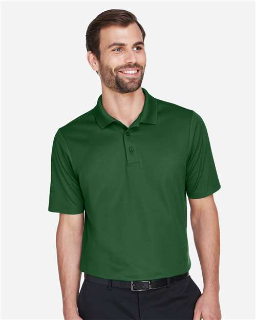 Devon & Jones DG20 Men's CrownLux Performance Plaited Polo in Forest