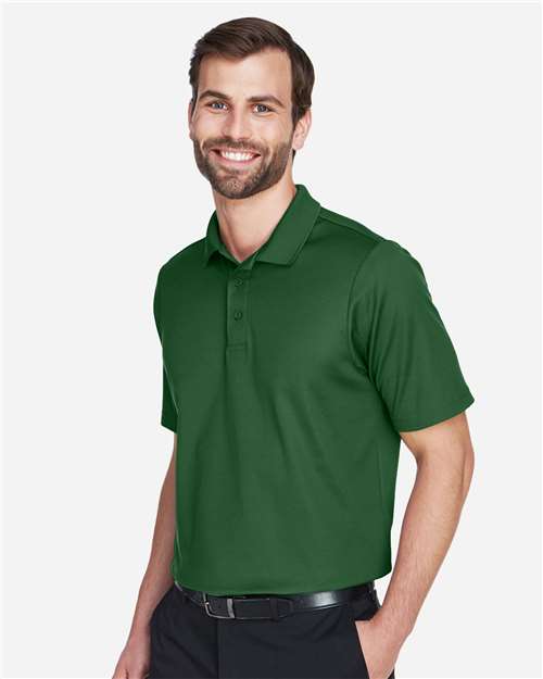 Devon & Jones DG20 Men's CrownLux Performance Plaited Polo in Forest