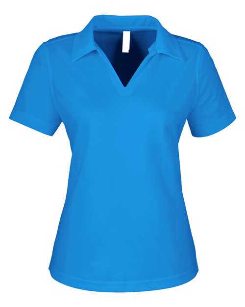 CORE365 CE104W Women's Market Snag Protect Mesh Polo in Electric Blue
