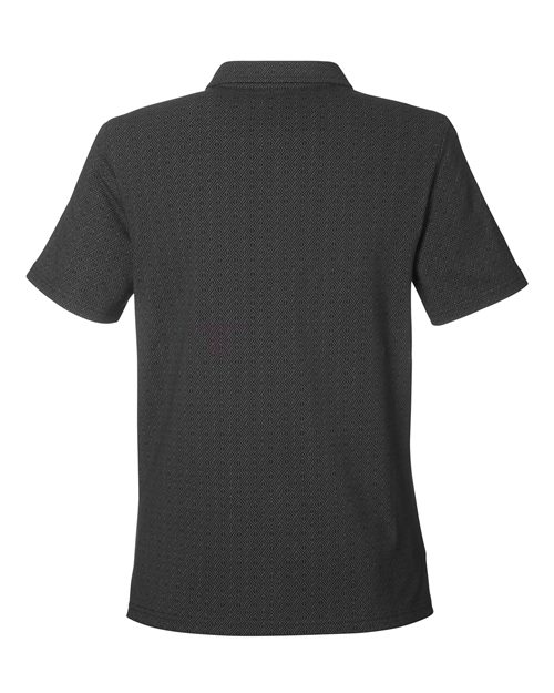 Devon & Jones DG101W Women's Crownlux Performance Geo Polo in Black/ Graphite