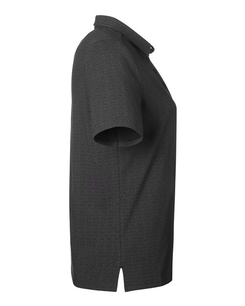 Devon & Jones DG101W Women's Crownlux Performance Geo Polo in Black/ Graphite