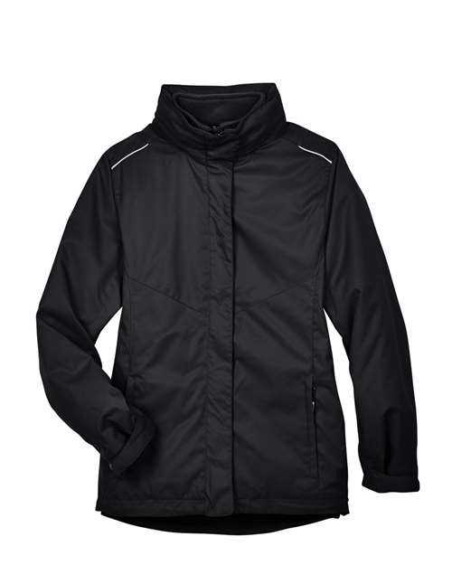 CORE365 78205 Women's 3-in-1 Jacket with Fleece Liner in Black