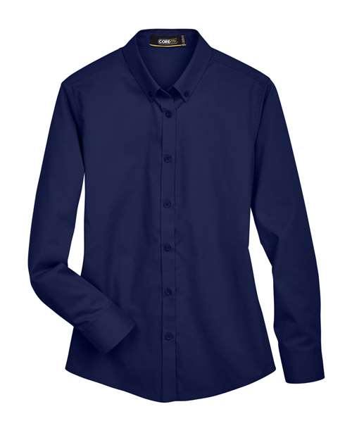 CORE365 78193 Women's Operate Twill Shirt in Classic Navy