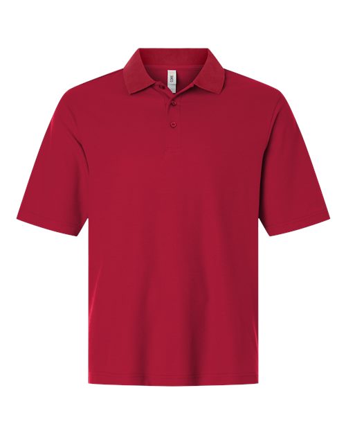 CORE365 CE106T Men's Tall Resolve CVC Performance Pique Polo in Classic Red