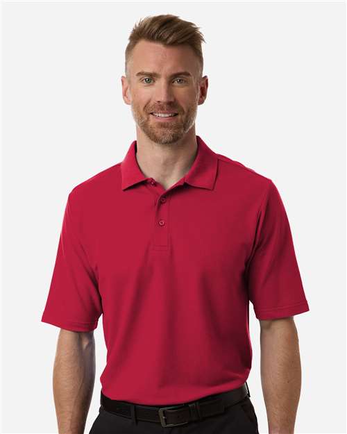 CORE365 CE106T Men's Tall Resolve CVC Performance Pique Polo in Classic Red