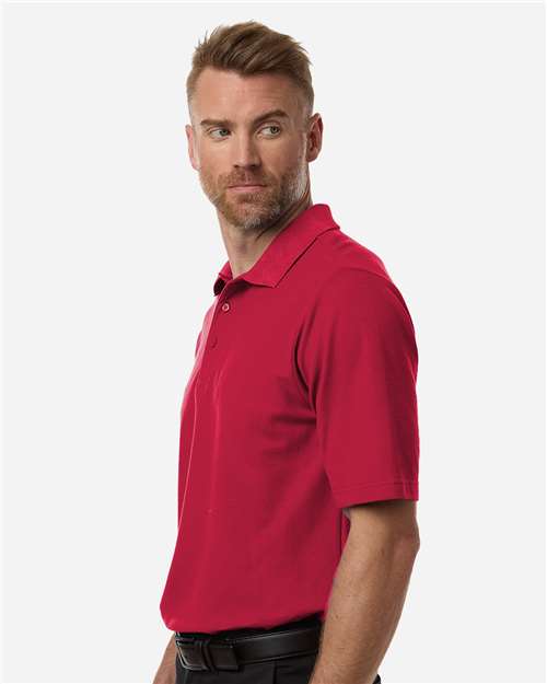 CORE365 CE106T Men's Tall Resolve CVC Performance Pique Polo in Classic Red