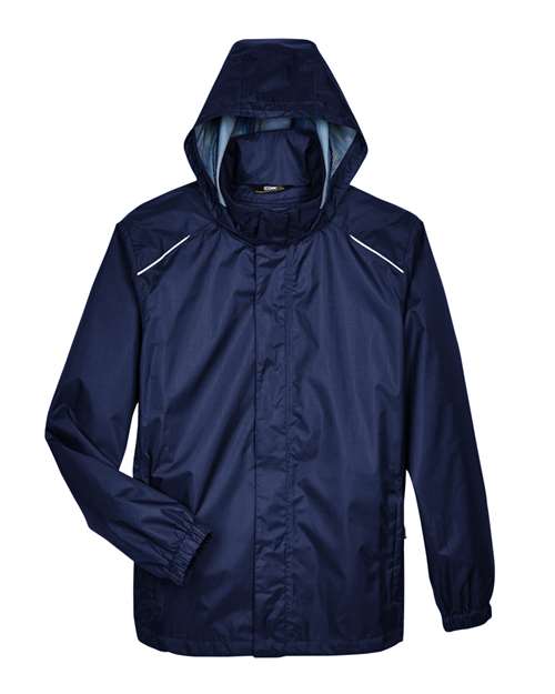 CORE365 88185 Men's Climate Seam Sealed Lightweight Variegated Ripstop Jacket in Classic Navy