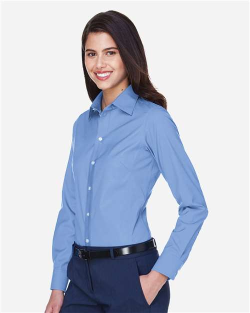 Devon & Jones D630W Women's Crown Collection Oxford Woven Dress Shirt in Light Blue