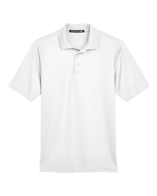 Devon & Jones DG20T Men's Tall CrownLux Performance Plaited Polo in White