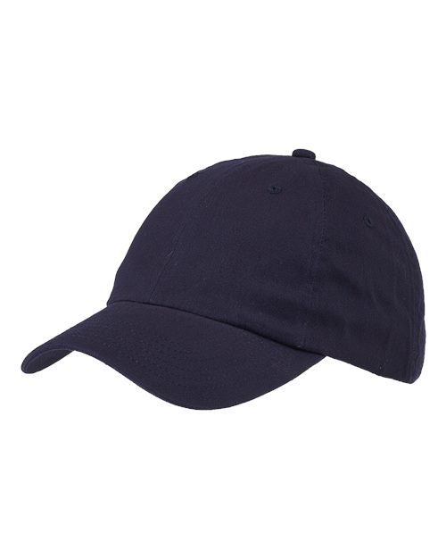 Big Accessories BX001Y Youth Classic Brushed Twill Cap in Navy