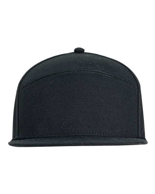 Big Accessories BA709 Hybrid Flat Bill Cap in Black